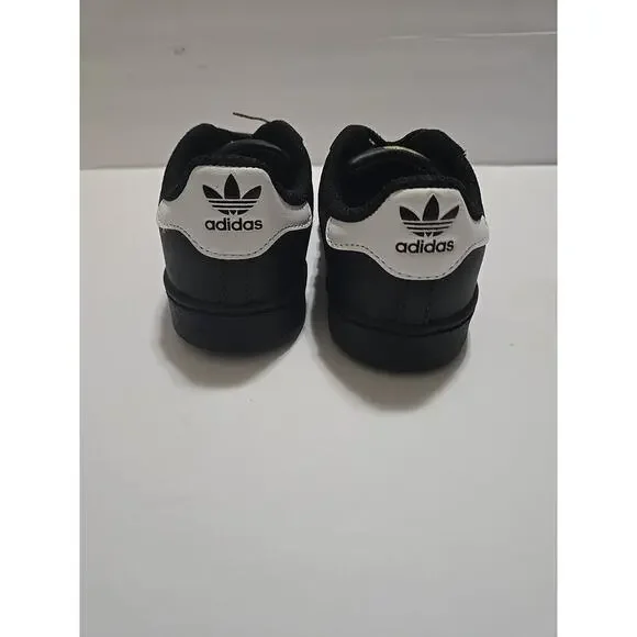 SUPERSTAR EL I ADIDAS Black/White/Black EF5396-SIZE 9K - Picture 5 of 10